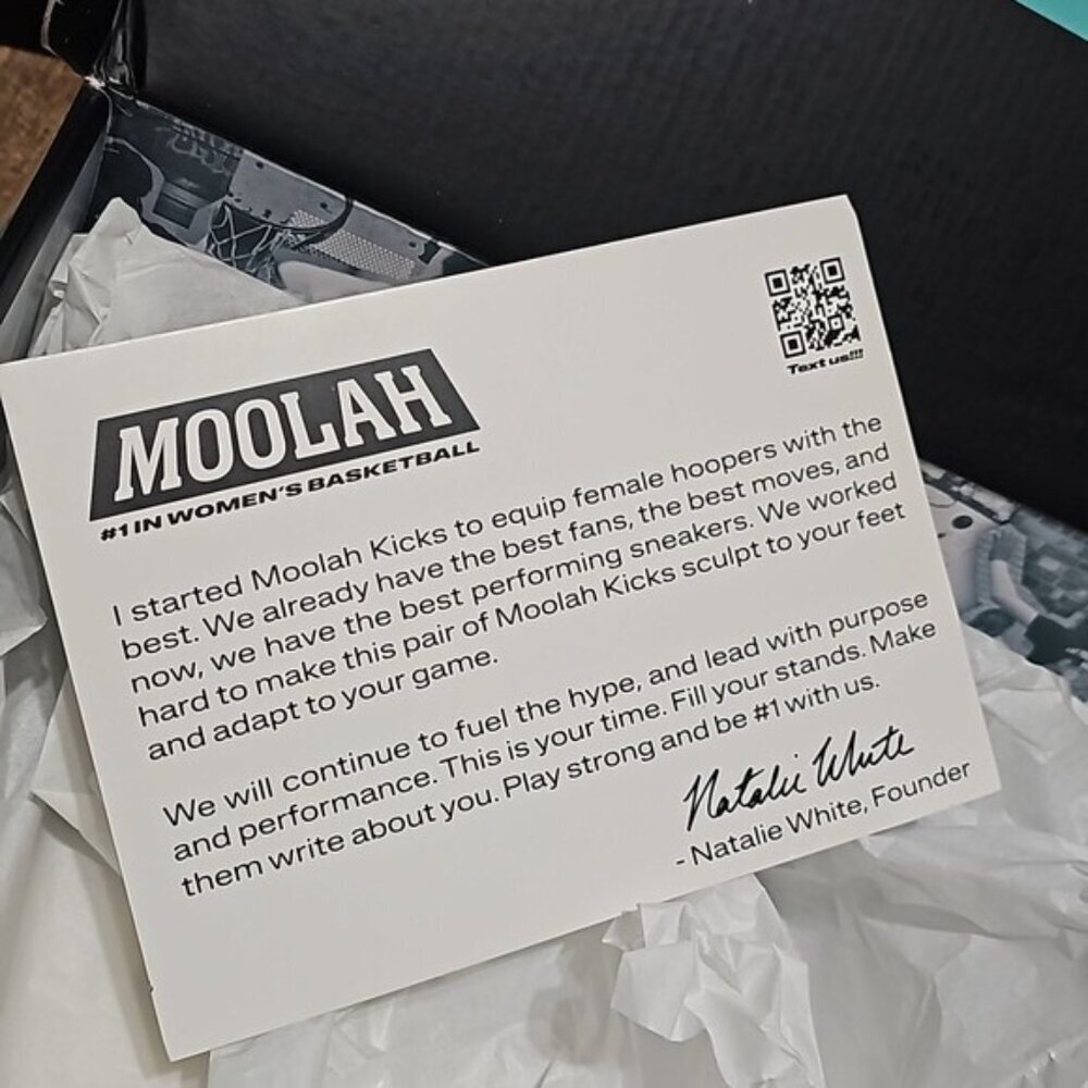 Moolah Women's Triple Double White House Basketball Shoes New Size 8.5 NWB WNBA - Picture 8 of 12